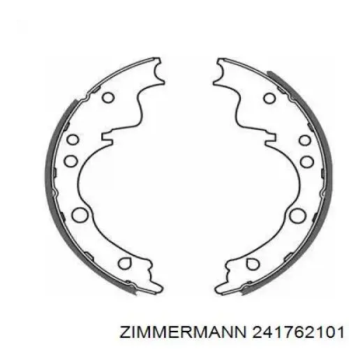 Гальмівні колодки Zimmermann 241762101 ціна, від 49.66 USD
