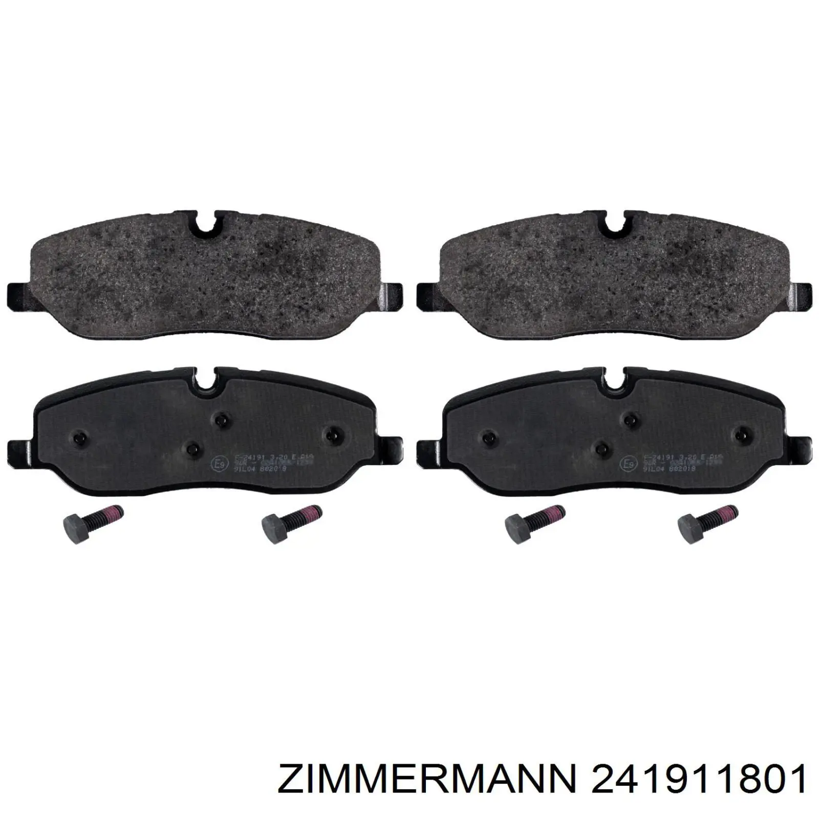Гальмівні колодки Zimmermann 241911801 ціна, від 24.59 USD