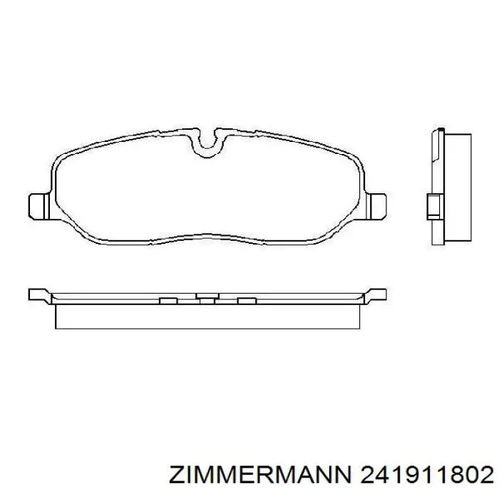 Тормозні колодки Zimmermann 241911802