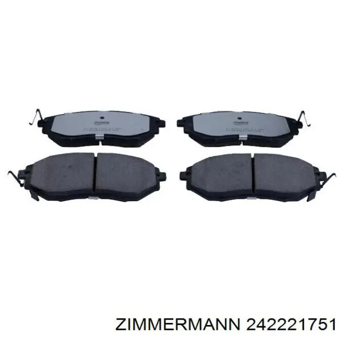 Гальмівні колодки Zimmermann 242221751 ціна, від 42.39 USD