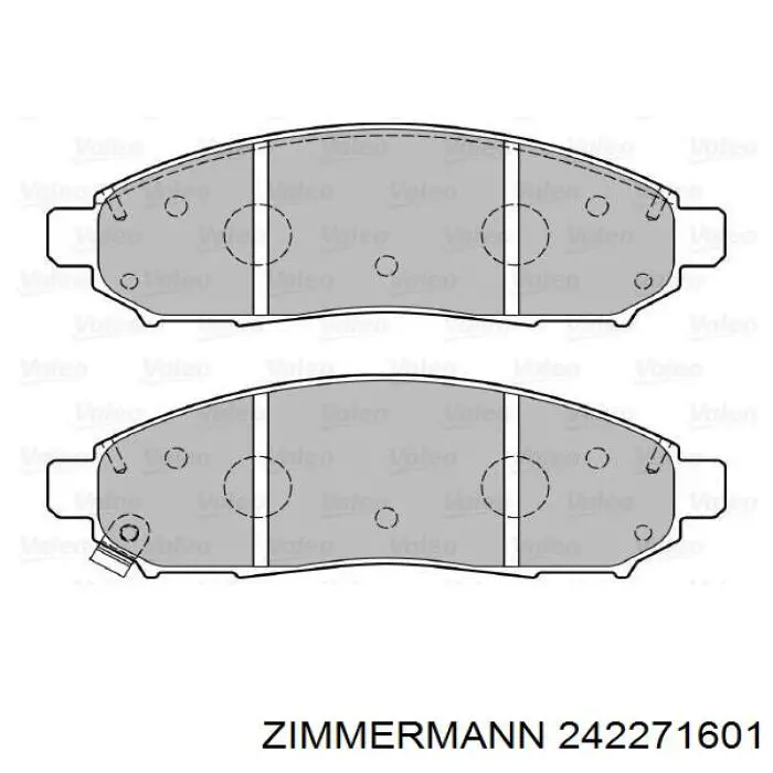 Гальмівні колодки Zimmermann 242271601 ціна, від 28.59 USD