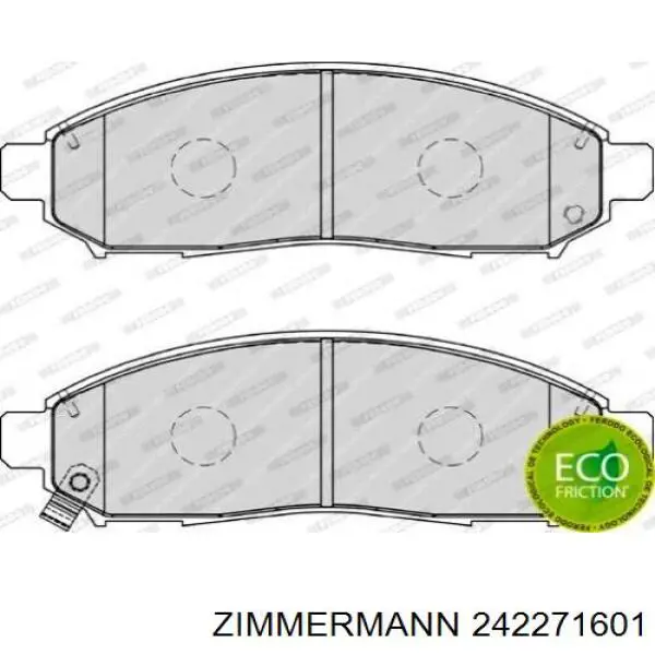 Гальмівні колодки Zimmermann 242271601 ціна, від 28.59 USD