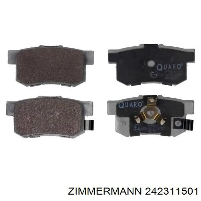 Купити 242311501 Zimmermann Задні колодки