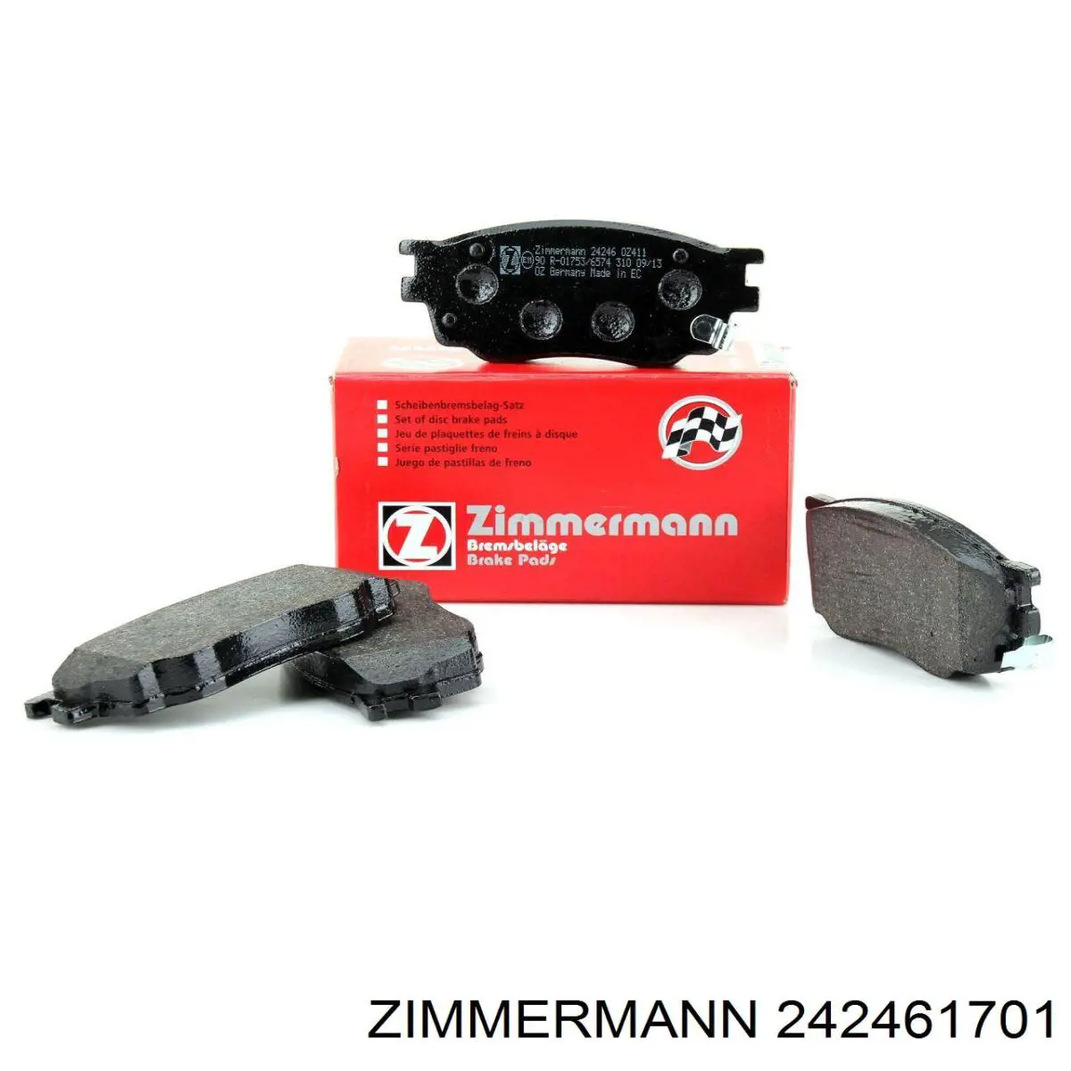 Купити 242461701 Zimmermann Колодки гальмівні передні, дискові