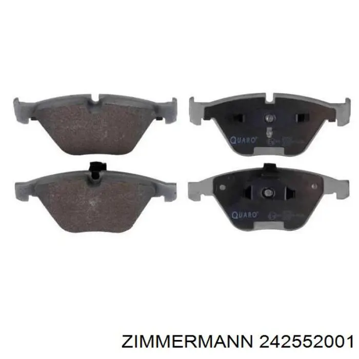 242552001 Zimmermann Передні гальмівні колодки