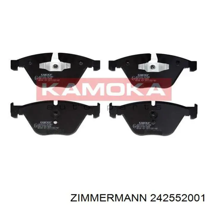 Гальмівні колодки Zimmermann 242552001 ціна, від 63.56 USD