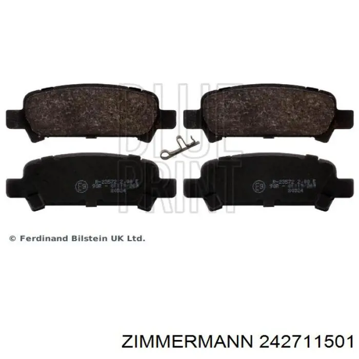 Купити 242711501 Zimmermann Задні колодки