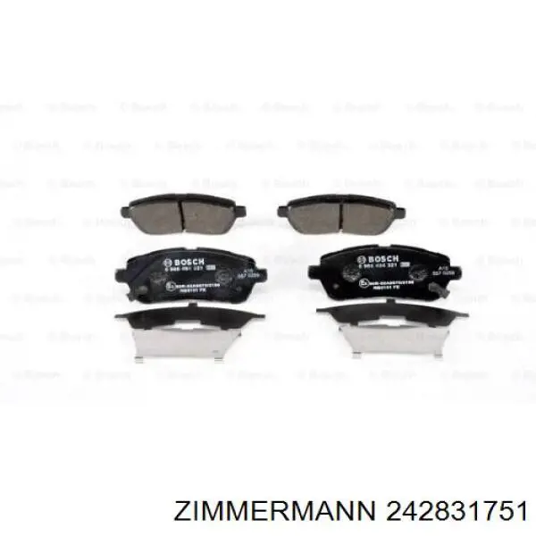 Купити AE8Z2001B Ford Колодки гальмівні передні, дискові