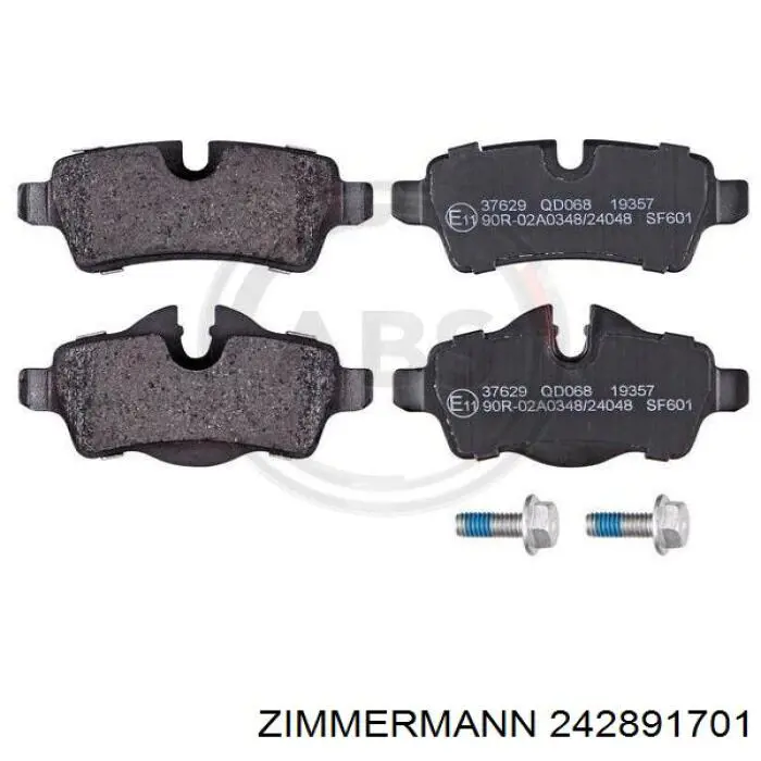 Купити 242891701 Zimmermann Задні колодки