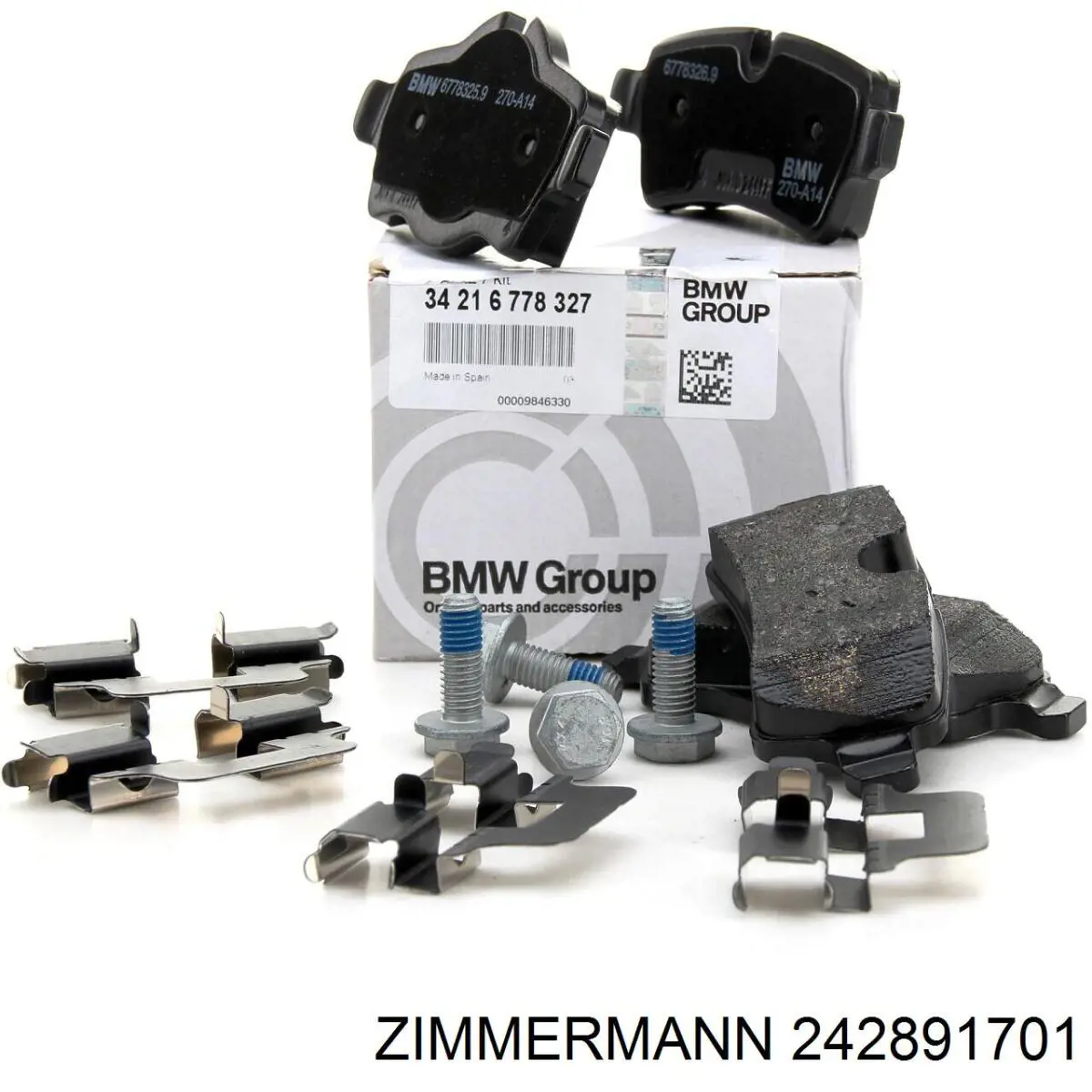 Задні дискові колодки Zimmermann 242891701