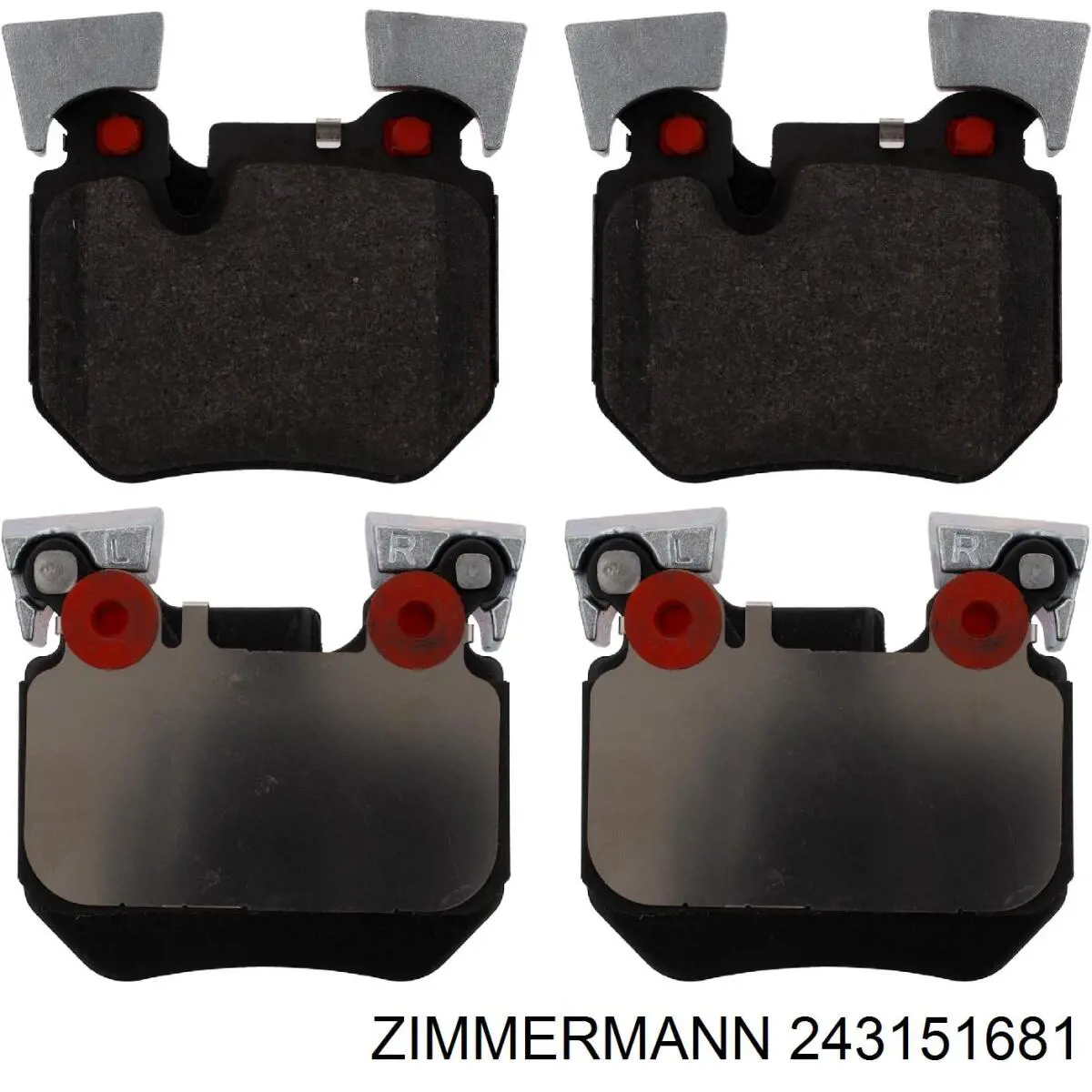 243151681 Zimmermann колодки гальмові задні, дискові