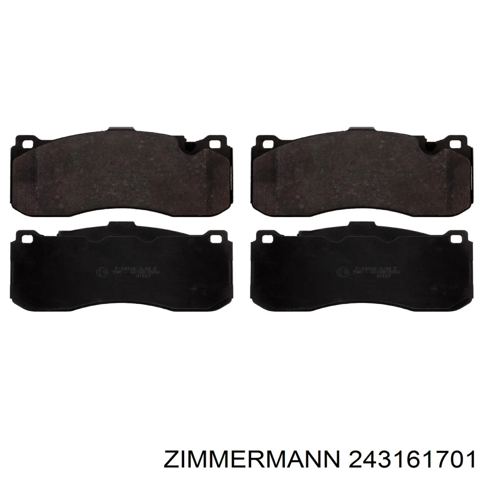 243161701 Zimmermann колодки гальмівні передні, дискові