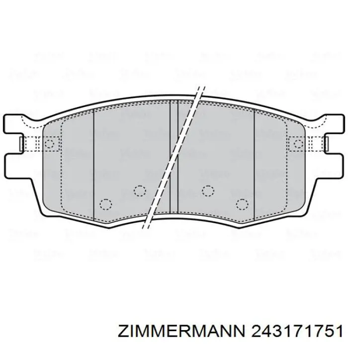 Тормозні колодки Zimmermann 243171751