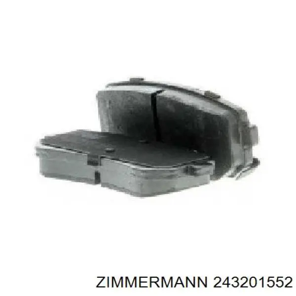 Задні дискові колодки Zimmermann 243201552