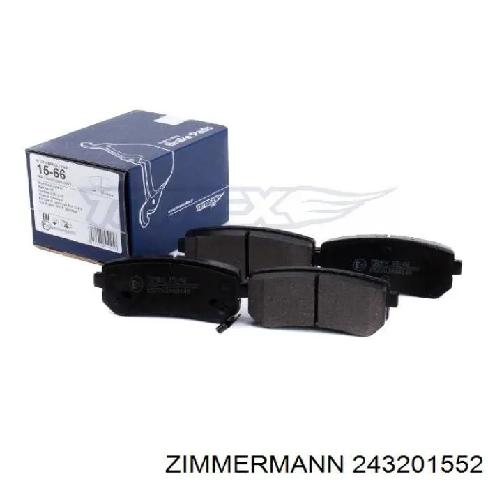 Задні гальмівні колодки Zimmermann 243201552 ціна, від 18.56 USD