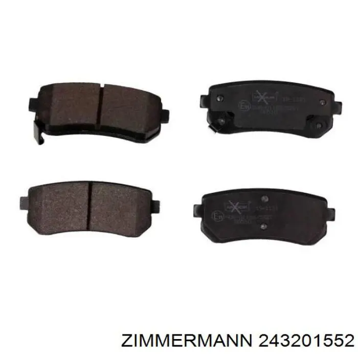 Купити 243201552 Zimmermann Задні колодки