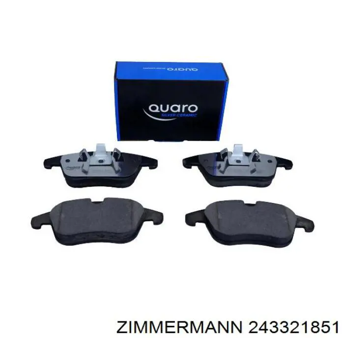Купити 243321851 Zimmermann Колодки гальмівні передні, дискові