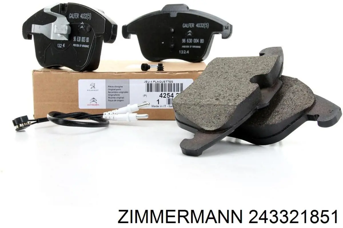 Тормозні колодки Zimmermann 243321851