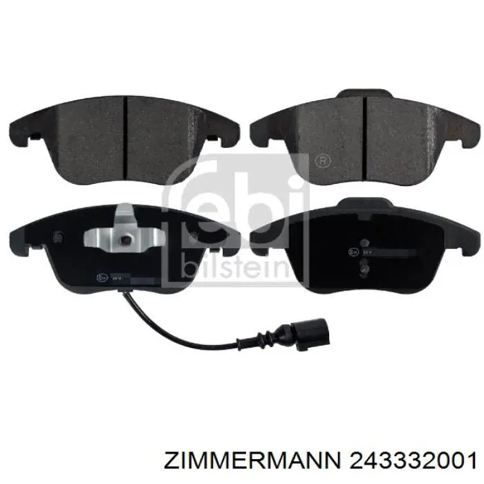 Тормозні колодки Zimmermann 243332001