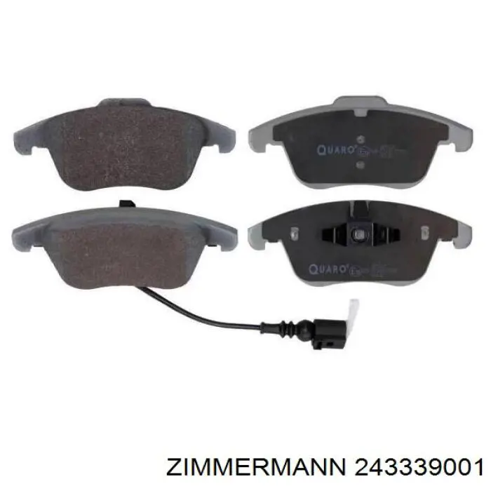 Гальмівні колодки Zimmermann 243339001 ціна, від 35.73 USD