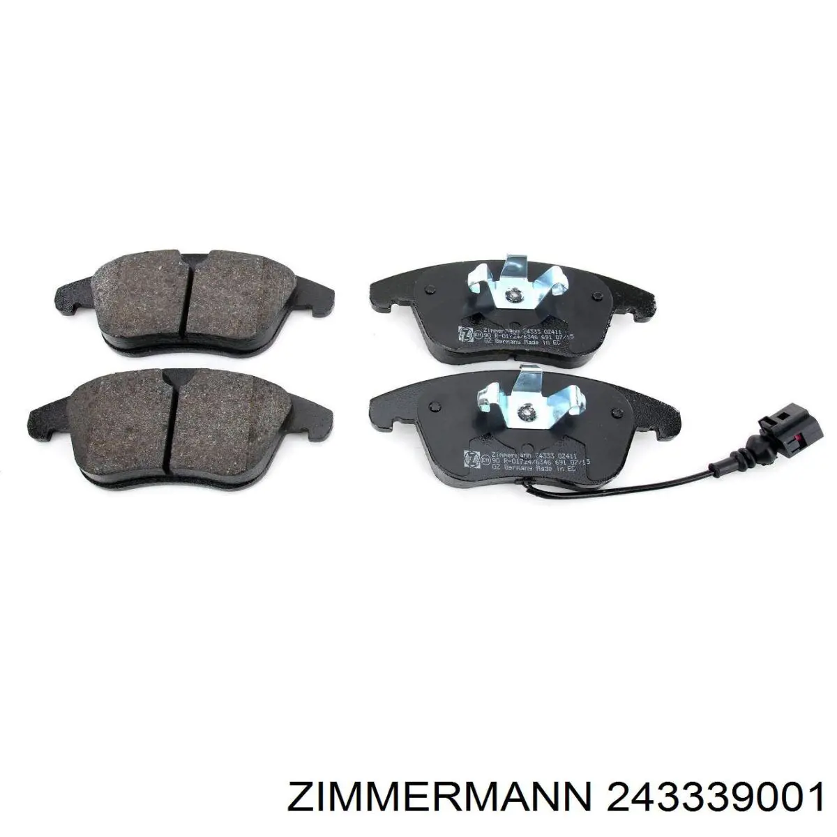 Передні тормозні колодки 243339001 Zimmermann