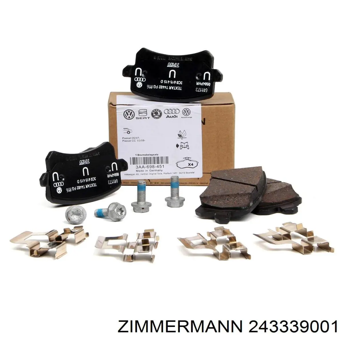 Тормозні колодки Zimmermann 243339001