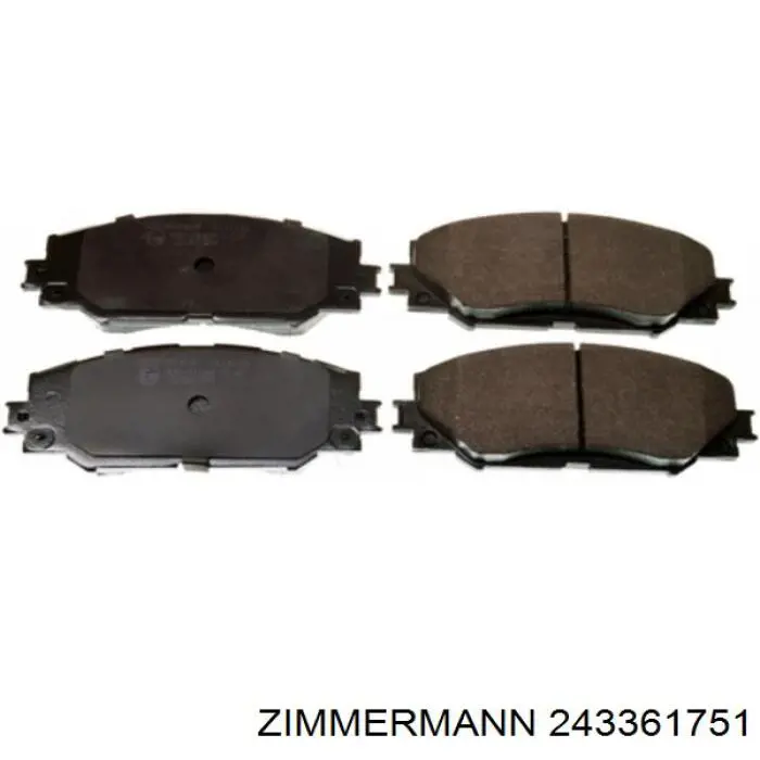 Тормозні колодки Zimmermann 243361751
