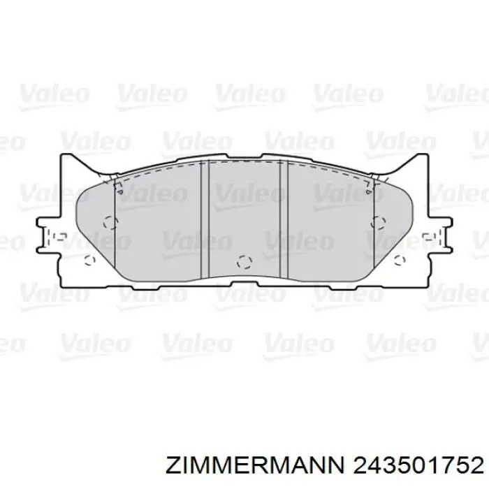 Гальмівні колодки Zimmermann 243501752 ціна, від 31.78 USD