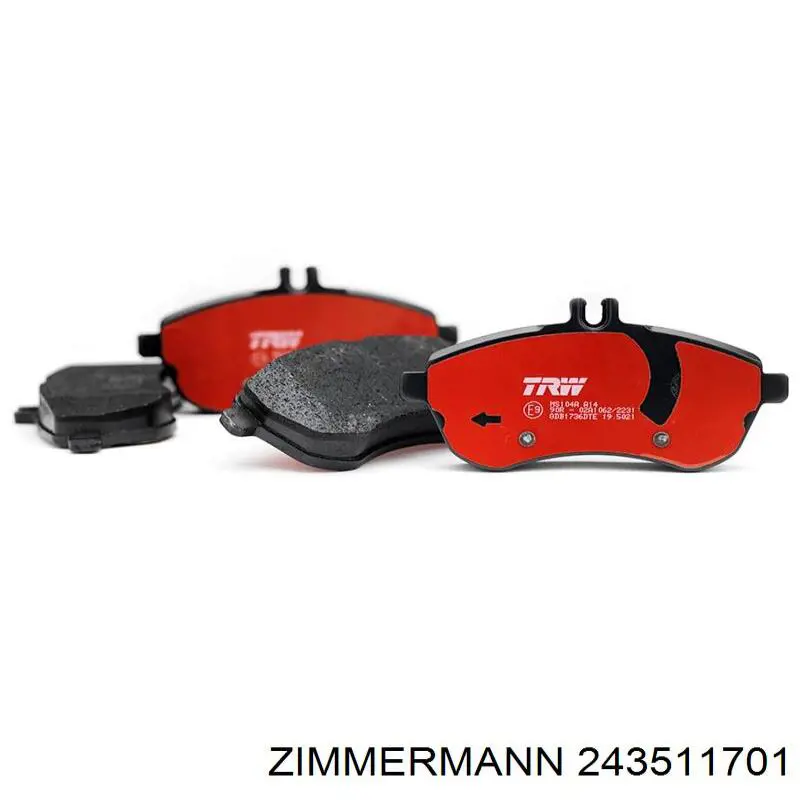 Тормозні колодки Zimmermann 243511701