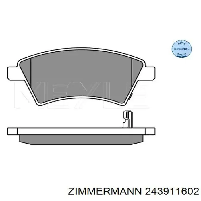 Тормозні колодки Zimmermann 243911602