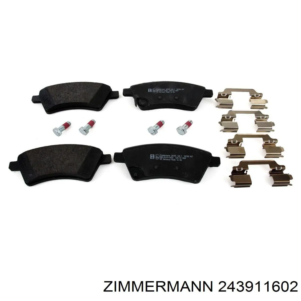 Купити 243911602 Zimmermann Колодки гальмівні передні, дискові