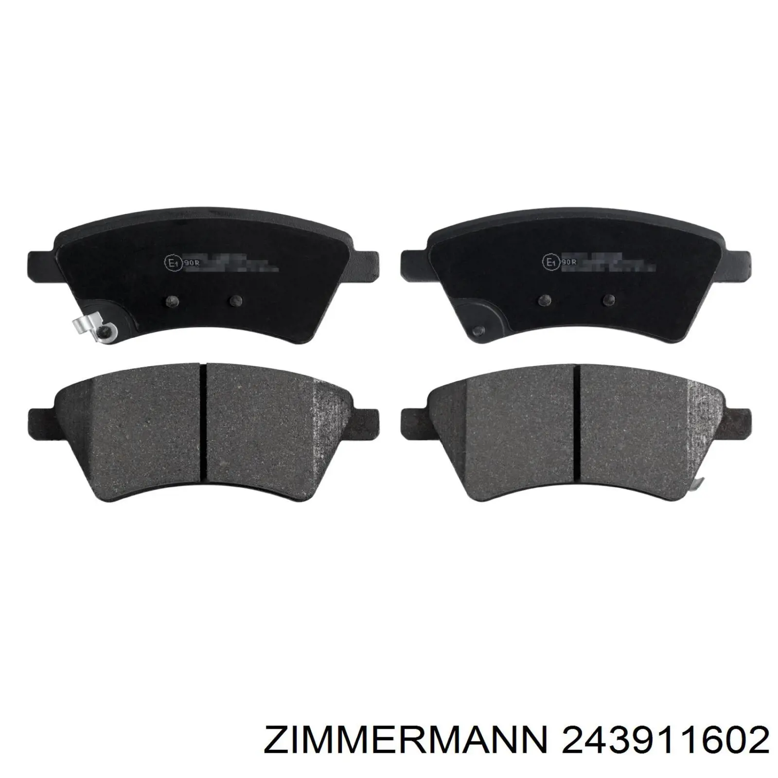 Гальмівні колодки Zimmermann 243911602 ціна, від 19.34 USD