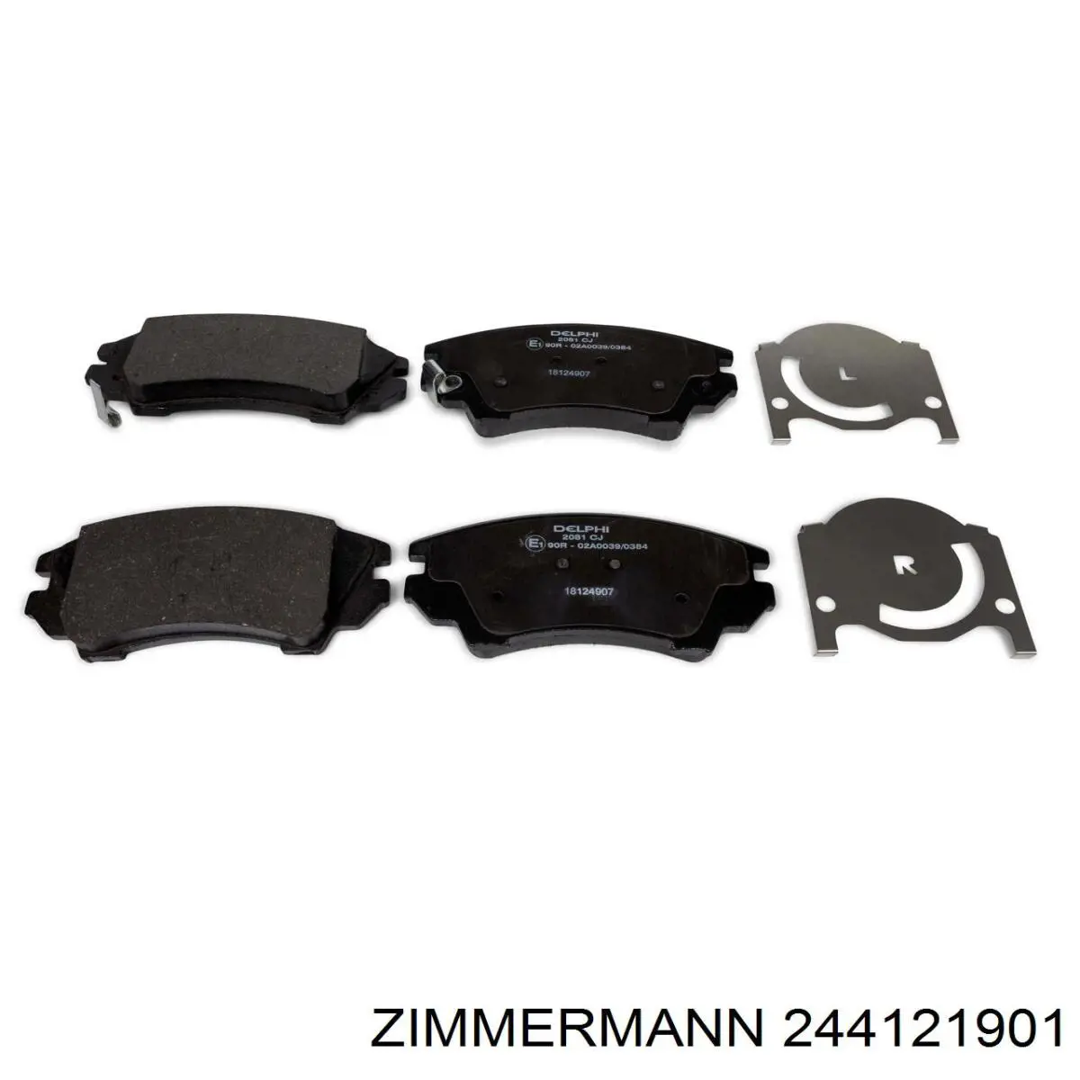 Передні тормозні колодки 244121901 Zimmermann