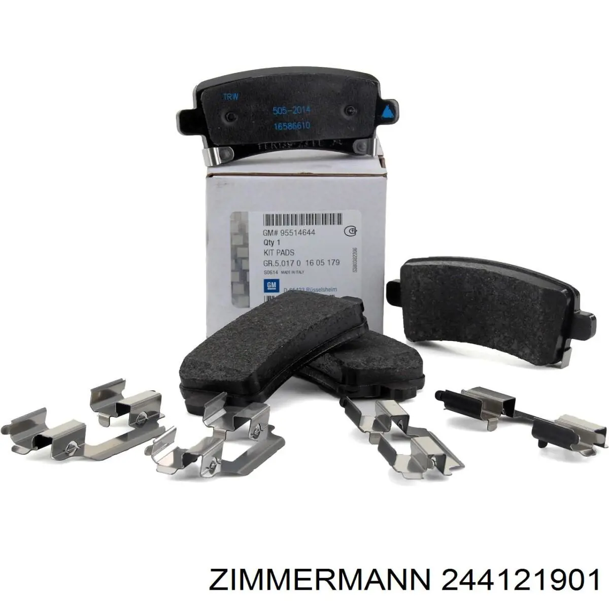 Купити 244121901 Zimmermann Колодки гальмівні передні, дискові