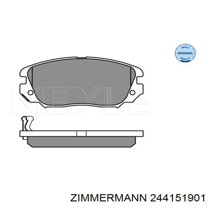 Купити 244151901 Zimmermann Колодки гальмівні передні, дискові