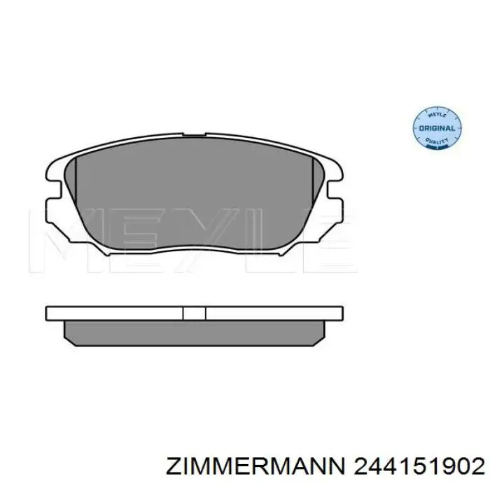 Гальмівні колодки Zimmermann 244151902 ціна, від 22.53 USD