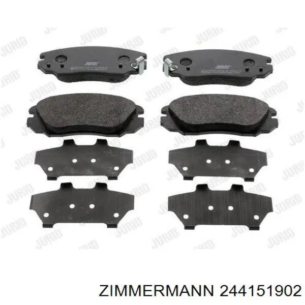 Купити 244151902 Zimmermann Колодки гальмівні передні, дискові