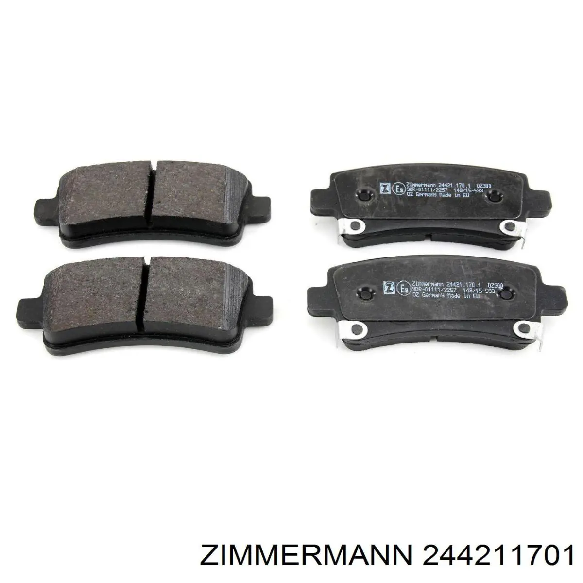 Задні гальмівні колодки Zimmermann 244211701 ціна, від 18.92 USD