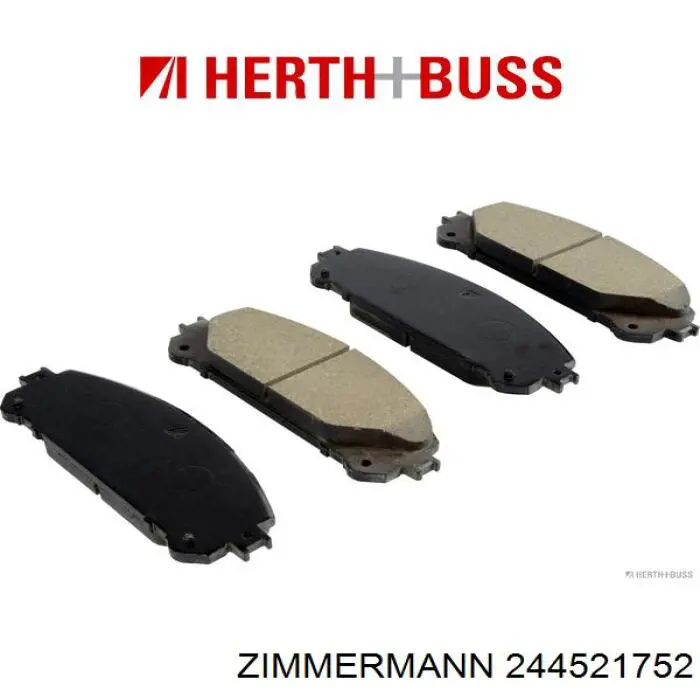 Купити 244521752 Zimmermann Колодки гальмівні передні, дискові
