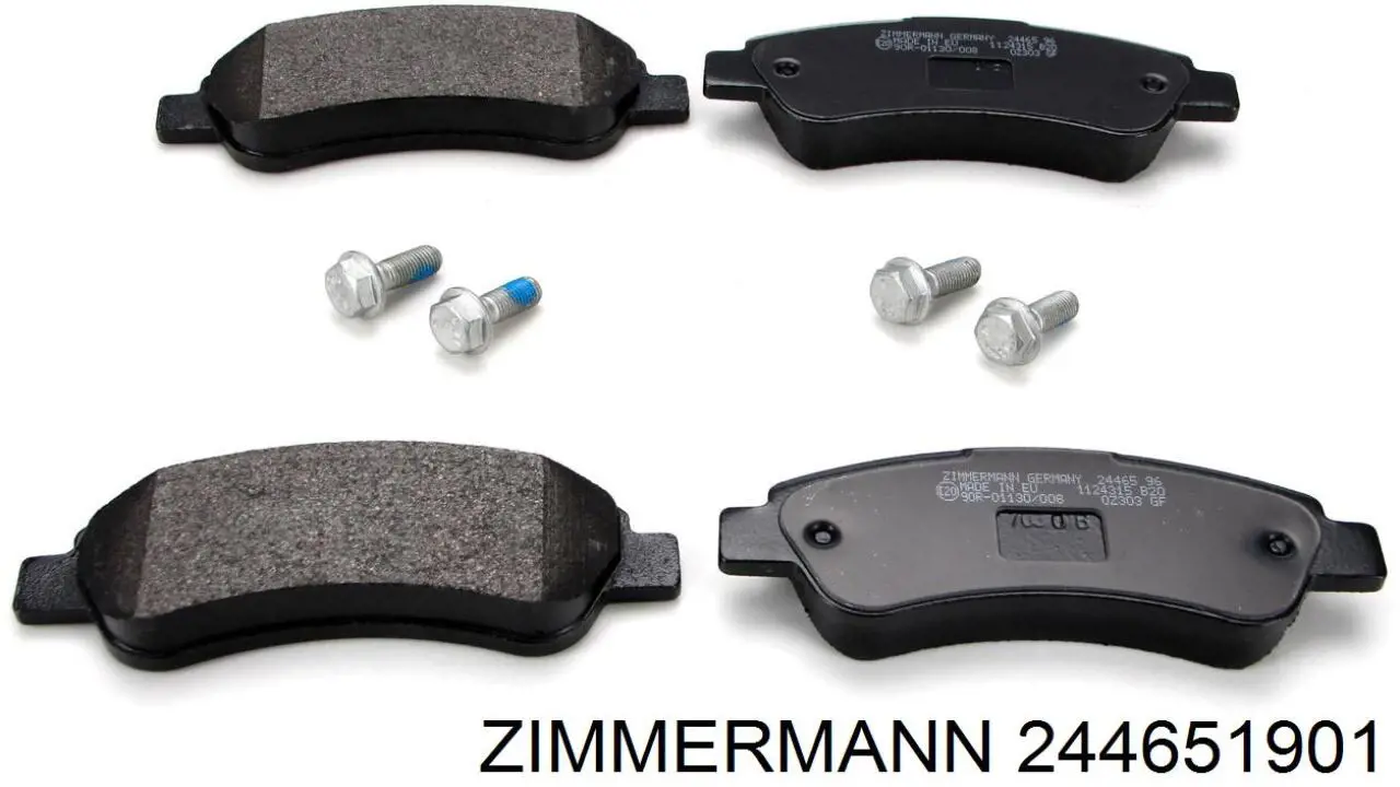244651901 Zimmermann колодки гальмові задні, дискові