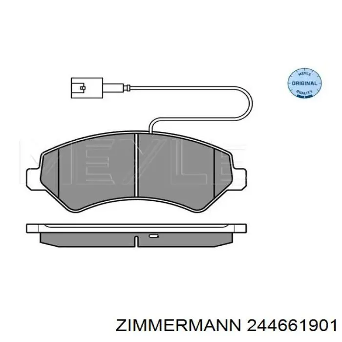 Тормозні колодки Zimmermann 244661901