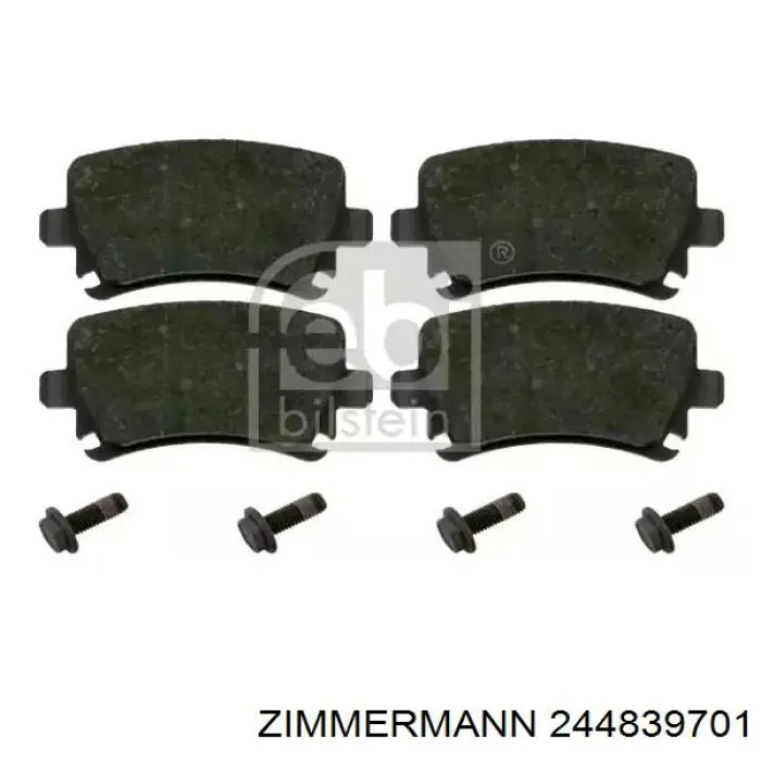 244839701 Zimmermann Колодки гальмівні задні, дискові