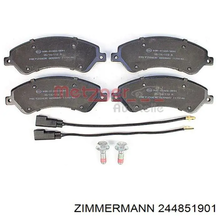 244851901 Zimmermann Передні гальмівні колодки