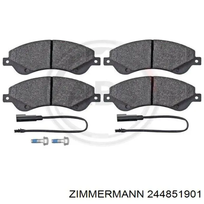 Гальмівні колодки Zimmermann 244851901 ціна, від 26.19 USD