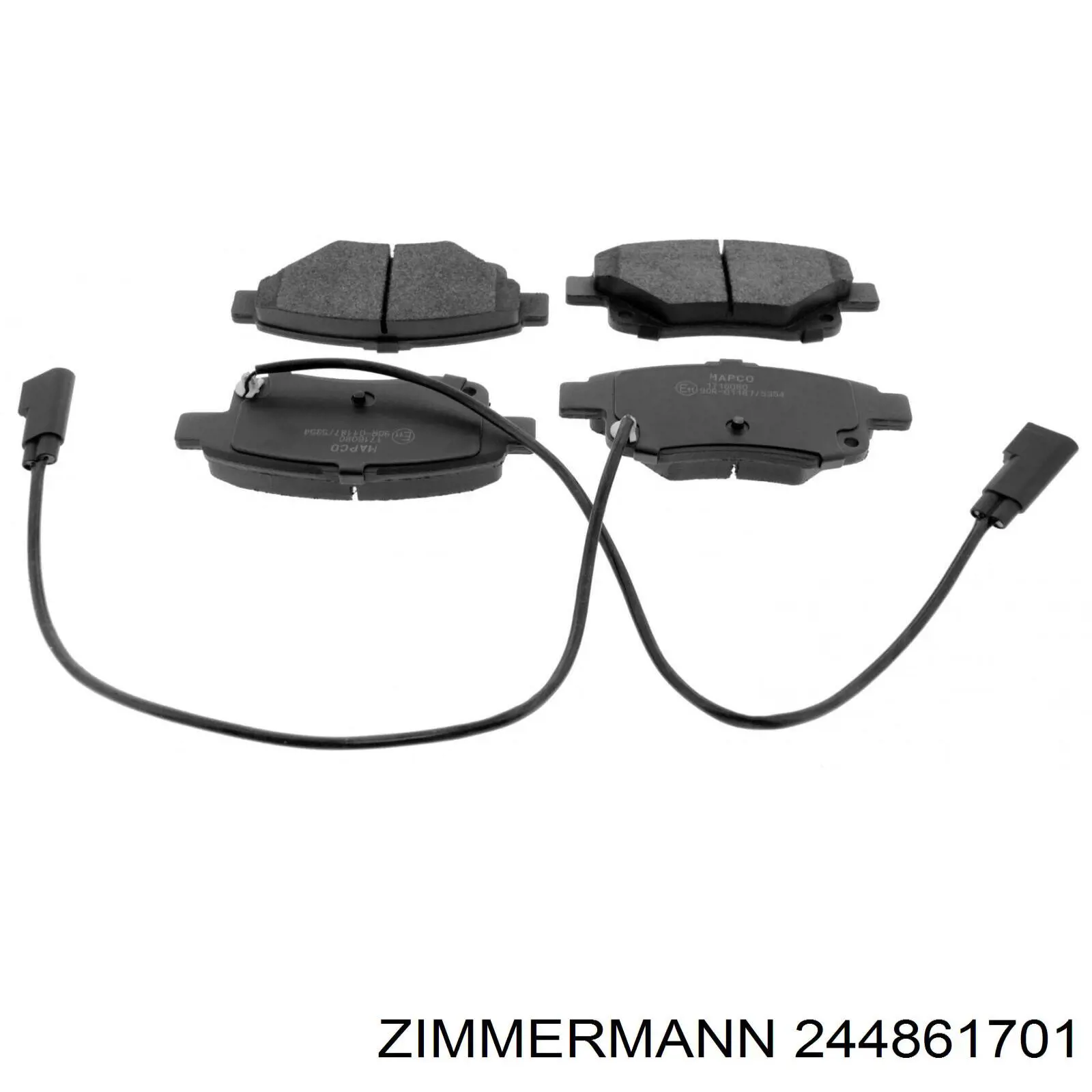 Купити 244861701 Zimmermann Задні колодки