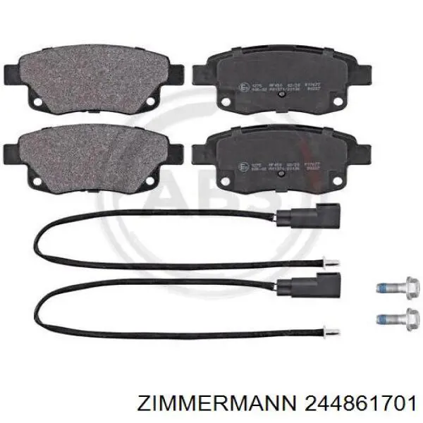 Купити 244861701 Zimmermann Задні колодки