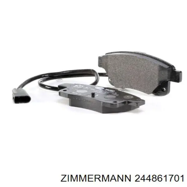 Задні гальмівні колодки 244861701 Zimmermann