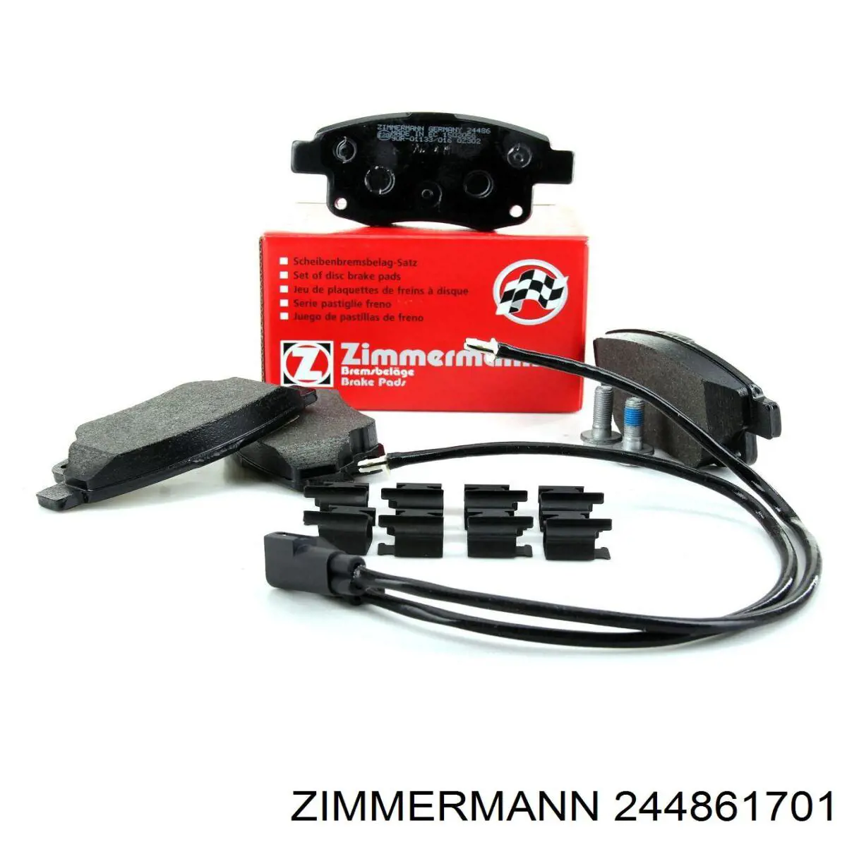 Задні гальмівні колодки Zimmermann 244861701 ціна, від 23.10 USD