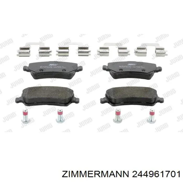 Задні дискові колодки Zimmermann 244961701