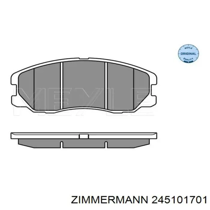 245101701 Zimmermann Передні гальмівні колодки